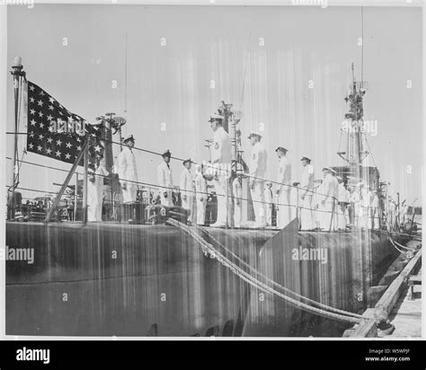 Photograph of the crew of the U.S.S. REQUIN, a submarine at the U.S ...