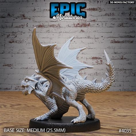 Red Dragon Wyrmling Pour La Faction Elemental Lands De Epic Miniatures