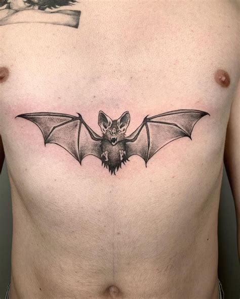 Realistic Bat Tattoo