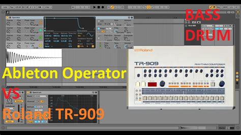 How To Make A 909 Kick Drum With Operator Ableton Live Youtube