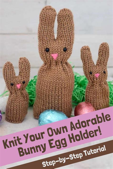 Knit Your Own Adorable Bunny Egg Holder