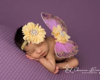 Pink And Lavender Butterfly Wing Set Newborn Wings Newborn Etsy