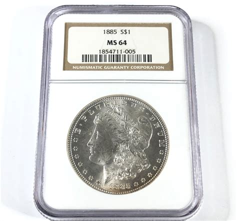 1885 Morgan Silver Dollar Graded MS64 By NGC Property Room