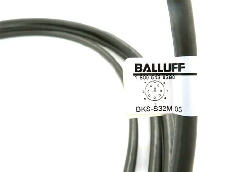 NEW BALLUFF BKS S32M 05 CABLE CONNECTOR ASSEMBLY BKSS32M05 SB