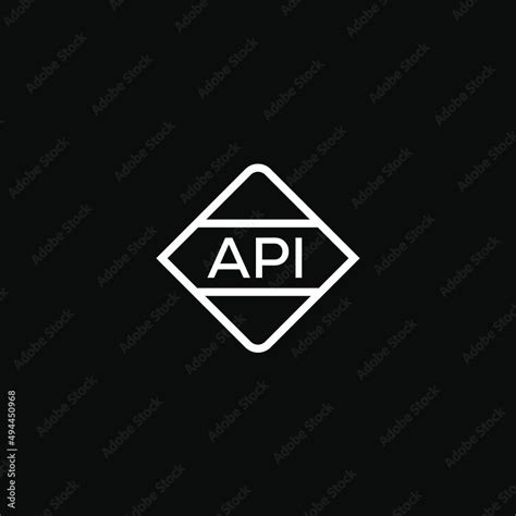 API letter design for logo and icon.API monogram logo.vector ...