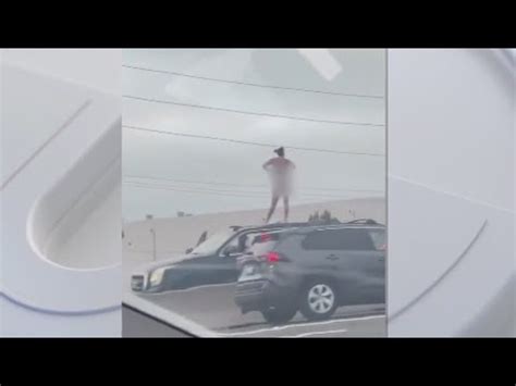 Naked Woman Jumps Onto Her Car On Torrance Freeway After Police Chase YouTube