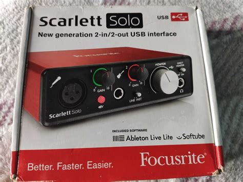Focusrite Scarlett solo 2i2 2gen od ręki interfejs audio Wrocław ...