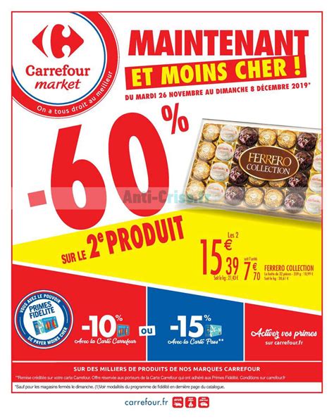 Anti Crise Fr Catalogue Carrefour Market Du Novembre Au