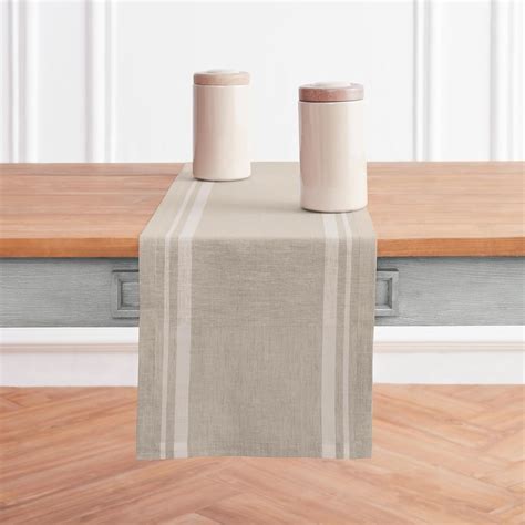 Amazon Solino Home Stripe Linen Table Runner 48 Inch 100 Pure