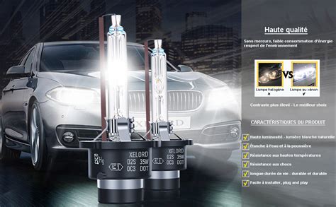 Amazon Fr Xelord D S K W Xenon Ampoules V Hid Kit Blanc