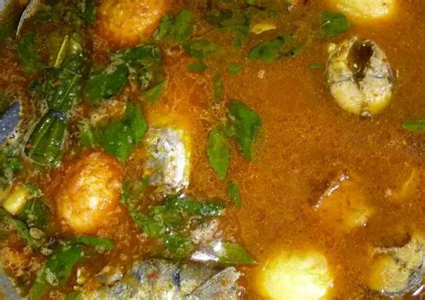 Resep Asam Pade Ikan Dencis Dan Telur Oleh Aniezafa13 Cookpad