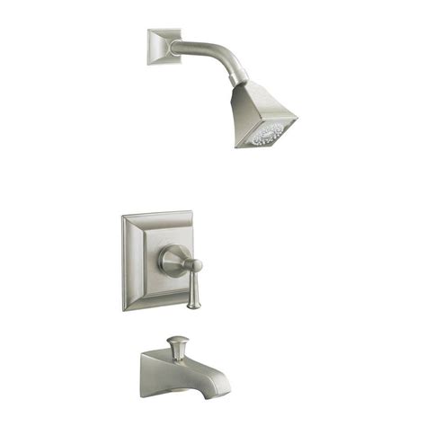 Kohler Memoirs 1 Handle Single Spray Tub And Shower Faucet Trim Only In Vibrant Brushed Nickel K