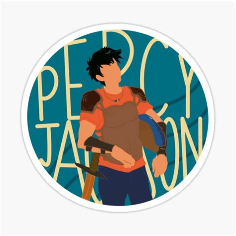 Percy Jackson Sticker For Sale By Lbey Redbubble