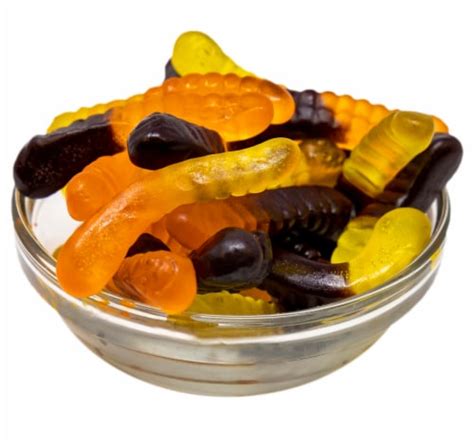 Gummi Worms Fall Mini Gummy Worms 1 pound 100 Pieces of Candy ...