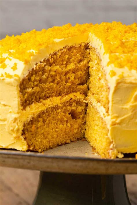 The Best Vegan Orange Cake With Heaps Of Orange Flavor And A Gorgeous