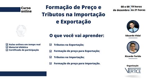 Formação de Preço e Tributos na Importação e Exportação Curso online