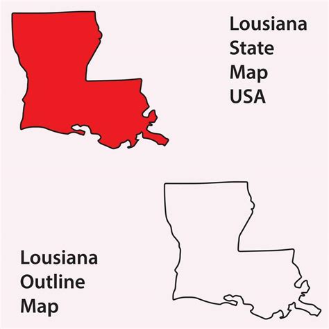 louisianastate map of usa 25851059 Vector Art at Vecteezy