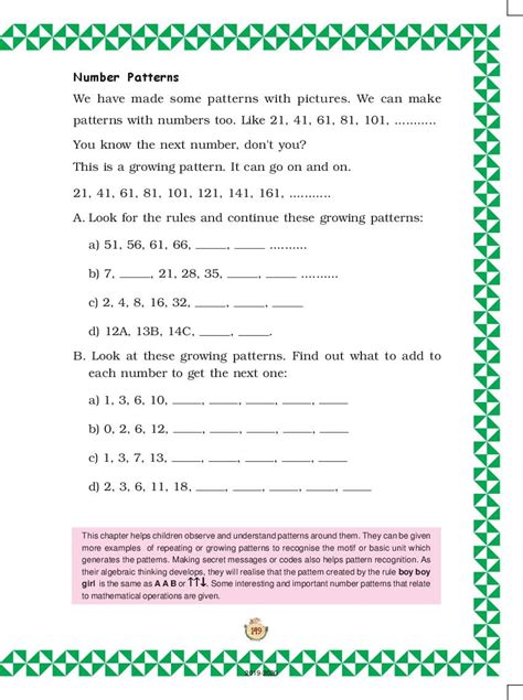 Ncert Book Class 3 Maths Chapter 10 Play With Patterns Pdf Aglasem