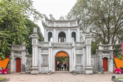 Hanoï Vietnam 26 Janvier 2016 Le Temple De La Littérature En Han