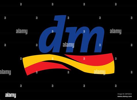 Dm Drogerie Markt Logo Black Background Stock Photo Alamy