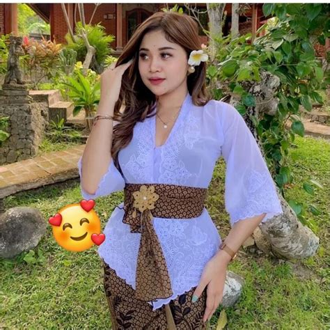 Jual Kebaya Jadi Cleopatra Versi Kebaya Jadi Bordir Warna Putih Bali