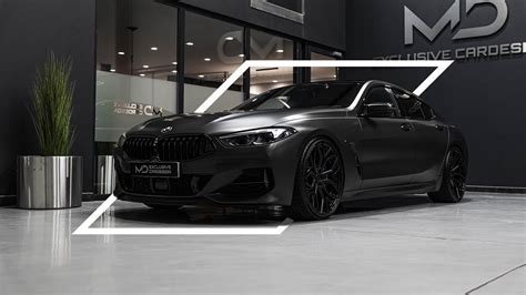 Bmw M850i Gran Coupé Diamond Black Mandd Exclusive Cardesign 4k