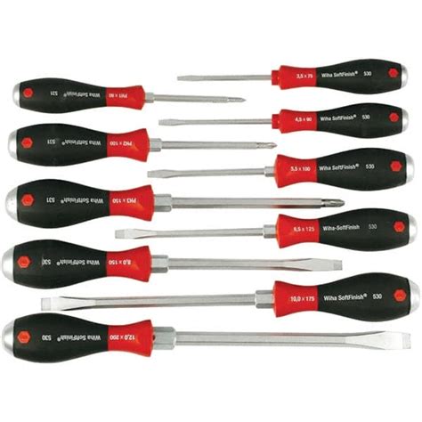 Wiha Piece Slotted Phillips Screwdriver Set Msc