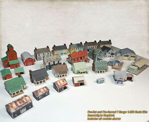 T Gauge 1:450 Buildings Pack -27 Buildings (Cover Stock PRE-CUT Paper ...