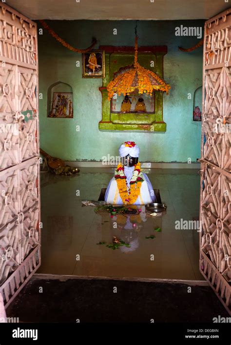 Idol of Sant Namdev in a temple, Narsi Namdev, Hingoli, Maharashtra ...