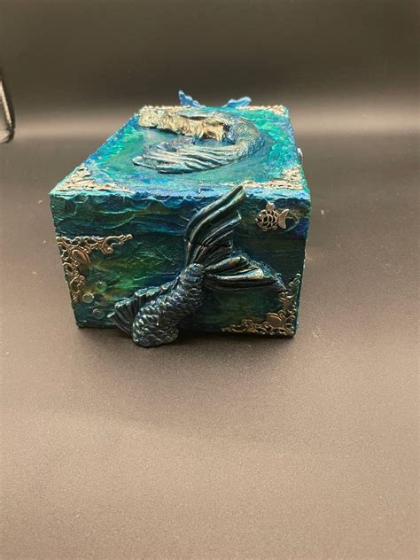 Mermaid Box, Jewelry Box, Trinket Box, Under the Sea, Ocean, Beachy ...