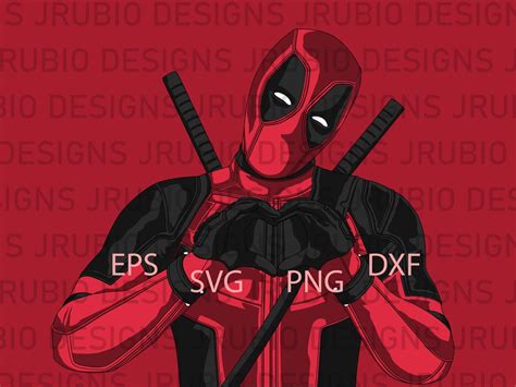 Deadpool Eps Svg Png And Dxf Etsy