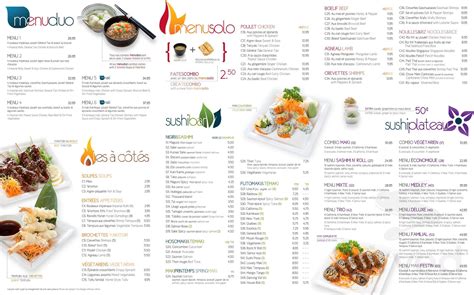 Sushi Palace Menu In Boucherville Quebec J4B 6R2 Canada