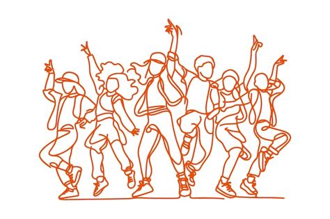 Premium Vector Children Dancing Street Dance Silhouette Featuring Hip