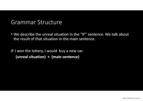 Second Conditional : English ESL powerpoints