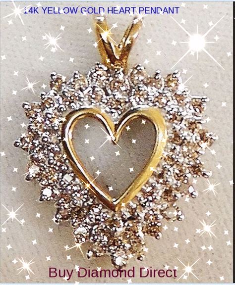 14k Yellow Gold Heart Pendant  On Imgur