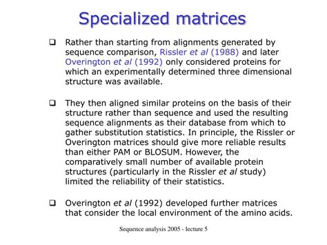 Ppt Sequence Analysis Course Powerpoint Presentation Free Download