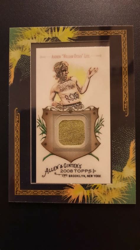 Topps Allen Ginter S Framed Mini Relics Andrew William Ocean