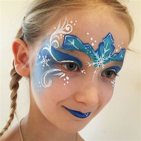 Let It Go Mais Elsa Face Painting Belly Painting Pintura Facial