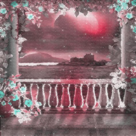 Dolceluna Fantasy Background Pink Balcony Dolceluna Fantasy