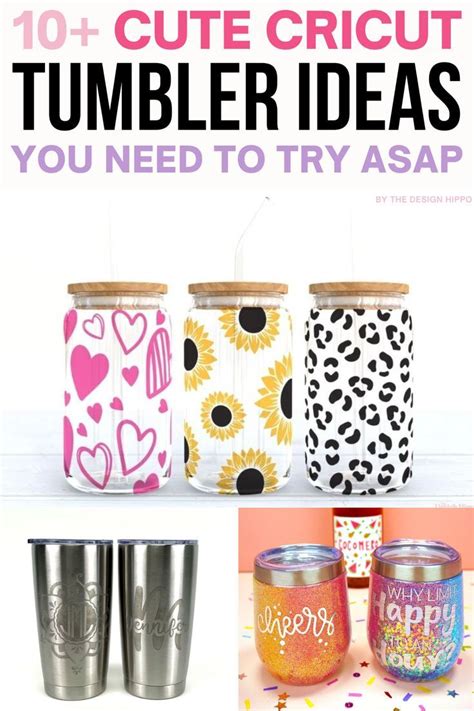 10+ Cute Cricut Tumbler Ideas You Need To Try ASAP | Diy tumblers ...