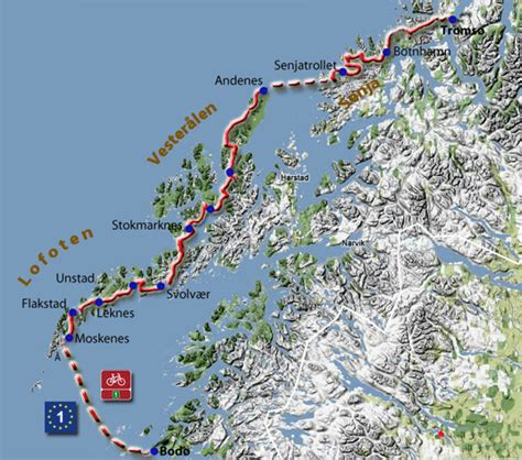 Radtour Durch Norwegen Von Bod Nach Troms K Stenradweg Eurovelo