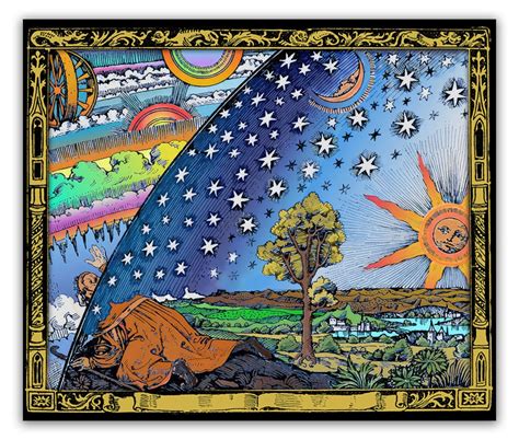 The Flammarion Engraving 1888 VINTAGE Flat Earth Wall Art, Giclée ...