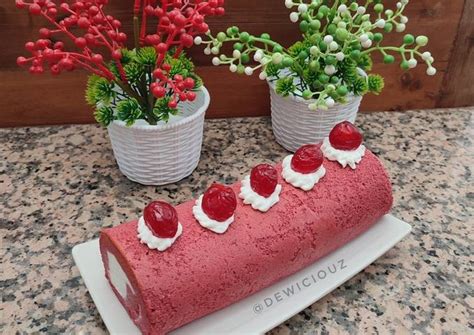 Resep Red Velvet Roll Cake Oleh Dewi Kumala Cookpad