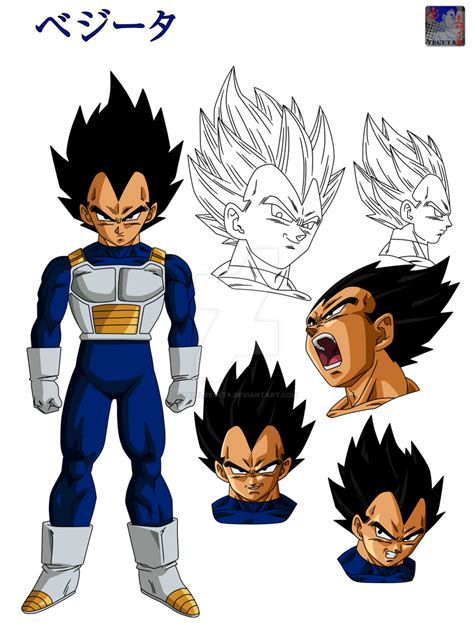 Vegeta Lineart39 Color V2 By Prinzvegeta On Deviantart