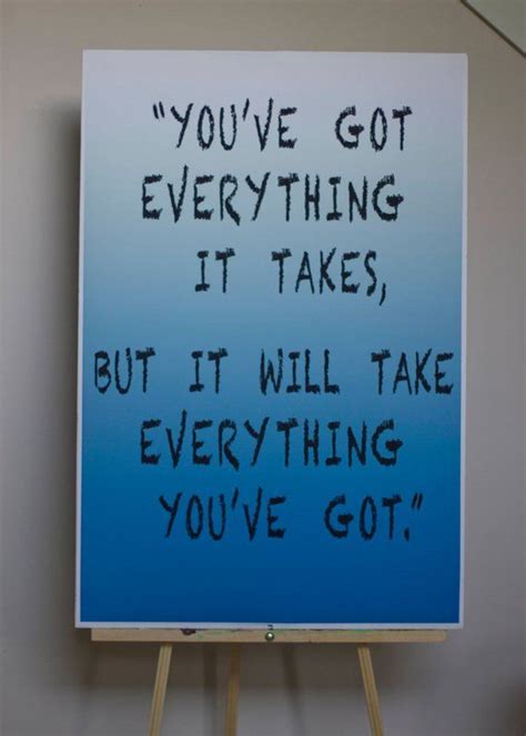 Everything You Got Poster Motivational Poster Print Quote Posters