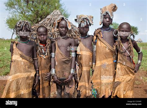 Mursi Tribe Children