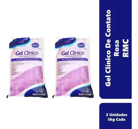 Gel Condutor Ultrassonografia Rosa Sem Álcool Rmc 5kg 2un