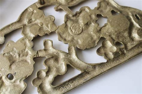 Two Part Round Brass Trivet Harvin Solid Brass Virginia Metalcrafters