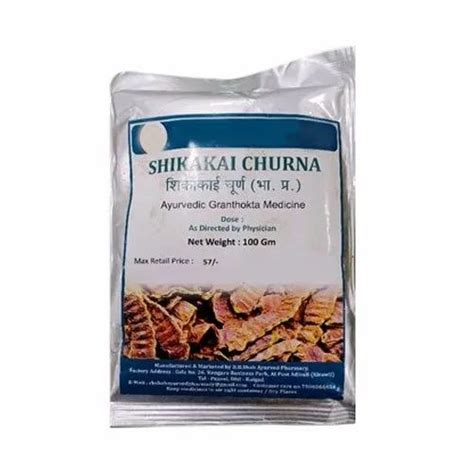 Ayurvedic Shikakai Churna Packaging Type Packet Packaging Size 100g