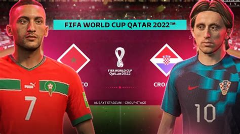 World Cup Group F MOROCCO CROATIA FIFA 23 World Cup Mode YouTube